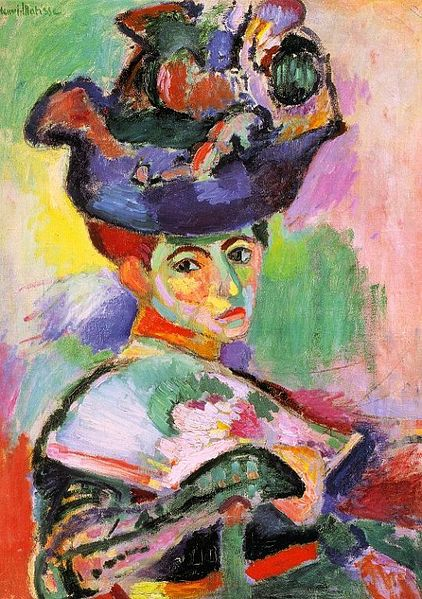 Vrouw met hoed, 1905, Henri Matisse (Museum of Modern Art, San Francisco)
